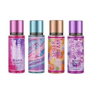 Body Philosophy Body Mist, 75ml, Sheer Dream | Cocktail Confetti | Sugar Stars | White Glories | Candy Rainbow