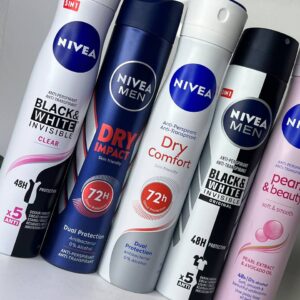 Nivea Anti - Perspirant Body Spray - 200ml, Dry Impact, Dry Fresh, Deep, Silver Protect, Pearly Beauty, Dry Comfort