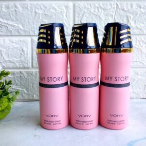 Vurv Body Sprays, Rumour, Forever Young, La bellezza, Nuit De Paris, Black Opal, Triumph, Versant Era, My Story, Blue Essence, Pink Lumiere blush, Glorious Oud, Entice Puro, Entice Puro, Versant Noir, Phoenix, Genius Man, York, Legacy, Intrigo Rouge, Blue Storm